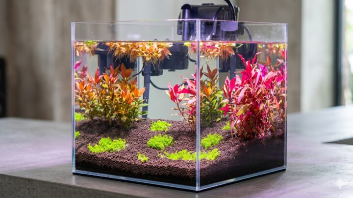 Yeni Bir 35cm Küp Bitkili Akvaryum Kurulumu
